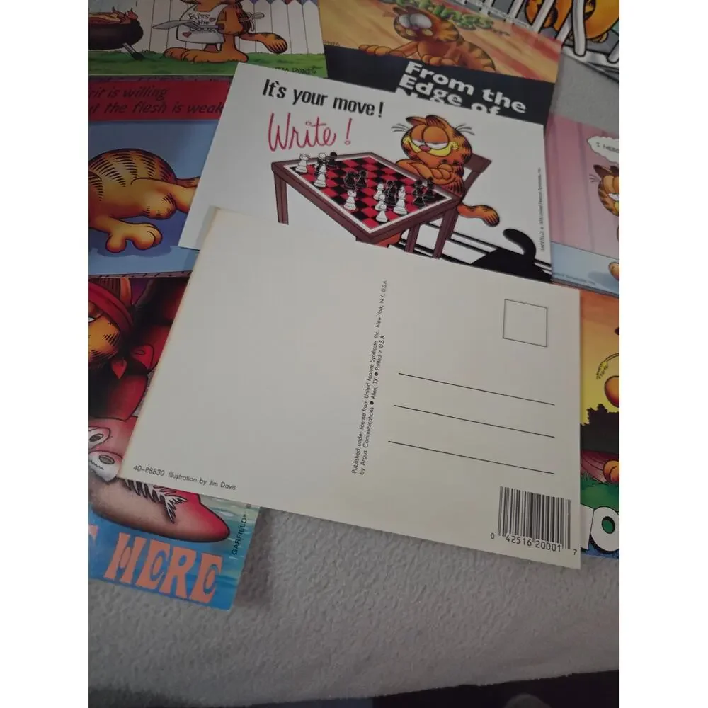 Lot 18 Vtg Garfield POSTCARDS 1978 New Funny Mom Always liked me Best